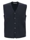 Kangra Cashmere Wool Vest In Blue