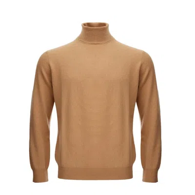 Kangra Cashmere Kangra Classic Woolen Brown Sweater