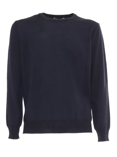 Kangra Cashmere Crewneck Sweater In Blue