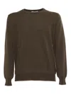 Kangra Cashmere Crewneck Sweater In Green