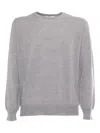 Kangra Cashmere Crewneck Sweater In Grey