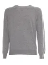 Kangra Cashmere Crewneck Sweater In Grey