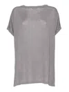 Kangra Cashmere Dark Gray Linen Sweater In Grey