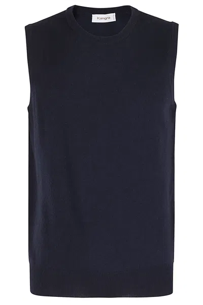 Kangra Cashmere Gilet In Blu