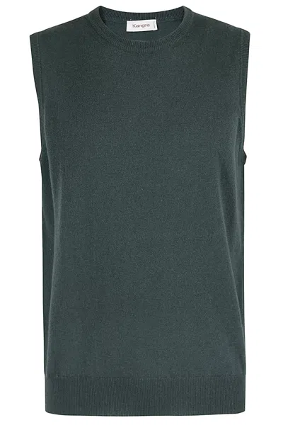 Kangra Cashmere Gilet In Bosco