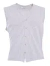Kangra Cashmere Gray Knitted Vest In Grey