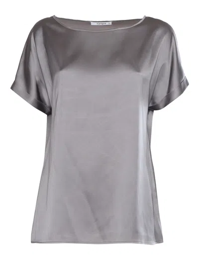 Kangra Grey Viscose Blouse In Grey