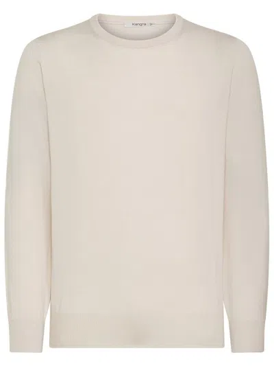 Kangra Cashmere Raglan-sleeve Cashmere Sweater In White