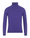 Kangra Man Cardigan Purple Size 38 Wool, Cashmere