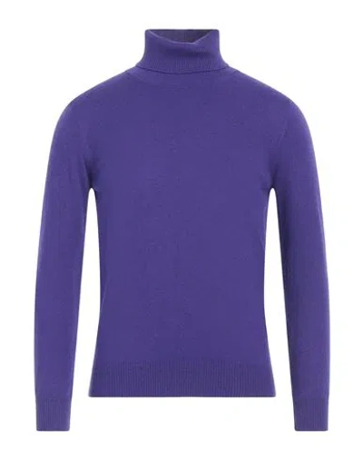 Kangra Man Cardigan Purple Size 38 Wool, Cashmere