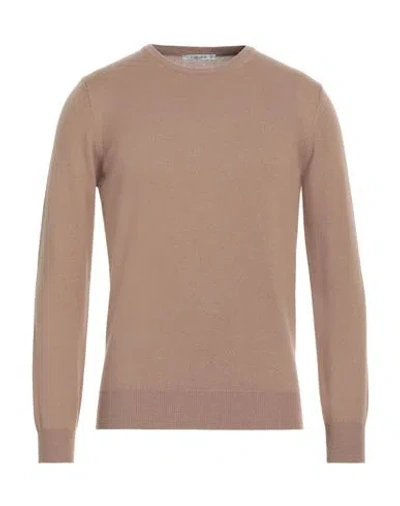 Kangra Man Sweater Beige Size 46 Wool, Silk, Cashmere In Neutral