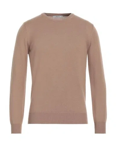 KANGRA CASHMERE KANGRA MAN SWEATER BEIGE SIZE 46 WOOL, SILK, CASHMERE