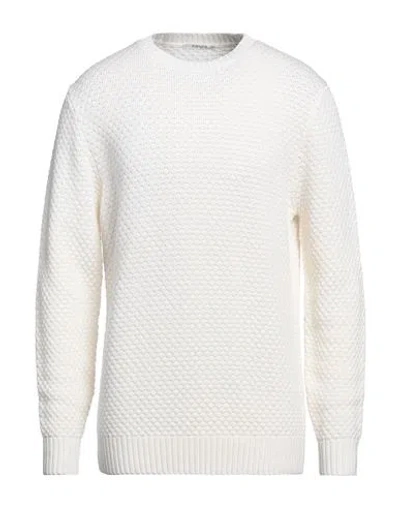 Kangra Man Sweater Cream Size 42 Wool In White