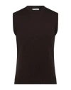 Kangra Cashmere Kangra Man Sweater Dark Brown Size 36 Merino Wool