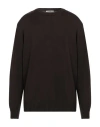 Kangra Cashmere Kangra Man Sweater Dark Brown Size 38 Wool In Brown