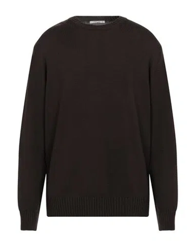 Kangra Cashmere Kangra Man Sweater Dark Brown Size 38 Wool
