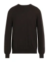 Kangra Man Sweater Dark Brown Size 48 Merino Wool