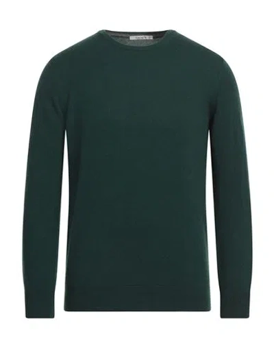 Kangra Man Sweater Dark Green Size 46 Wool, Silk, Cashmere