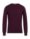 Kangra Man Sweater Deep Purple Size 40 Merino Wool