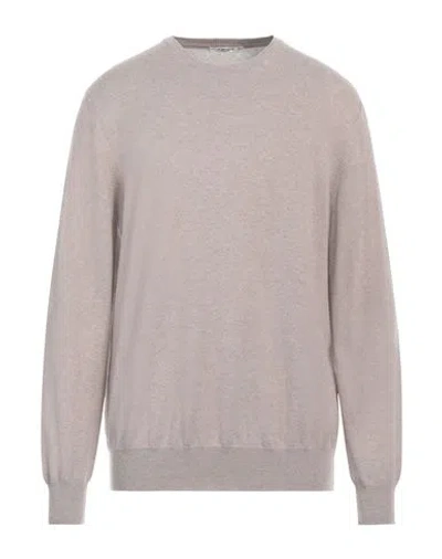 Kangra Man Sweater Dove Grey Size 46 Wool, Silk, Cashmere