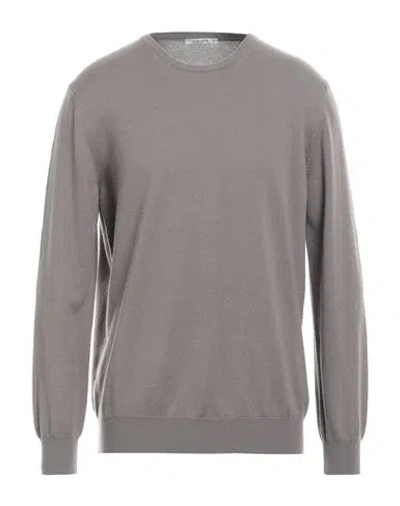 Kangra Man Sweater Grey Size 46 Wool, Silk, Cashmere In Neutral