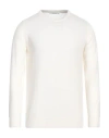 Kangra Cashmere Kangra Man Sweater Ivory Size 42 Merino Wool In White