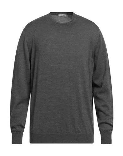 Kangra Man Sweater Lead Size 46 Merino Wool In Grey