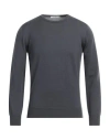 Kangra Cashmere Kangra Man Sweater Lead Size 46 Merino Wool In Grey