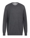 Kangra Man Sweater Lead Size 46 Silk, Cashmere In Gray