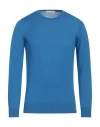 Kangra Man Sweater Light Blue Size 36 Merino Wool
