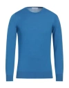 Kangra Cashmere Kangra Man Sweater Light Blue Size 36 Merino Wool