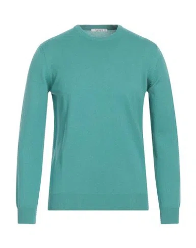 Kangra Man Sweater Light Green Size 40 Merino Wool, Silk, Cashmere