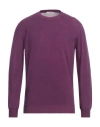 Kangra Man Sweater Mauve Size 42 Cotton In Purple