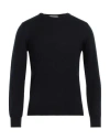 Kangra Cashmere Kangra Man Sweater Midnight Blue Size 36 Merino Wool