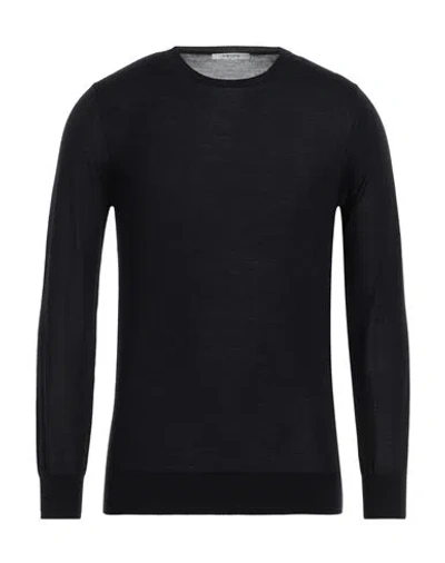 Kangra Cashmere Kangra Man Sweater Midnight Blue Size 38 Merino Wool In Blue