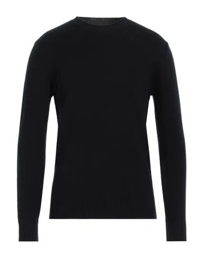 Kangra Cashmere Kangra Man Sweater Midnight Blue Size 40 Wool In Black