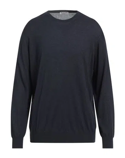 Kangra Man Sweater Navy Blue Size 46 Silk, Cashmere