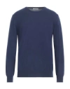 Kangra Man Sweater Navy Blue Size 46 Wool, Silk, Cashmere