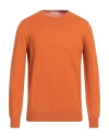 Kangra Man Sweater Orange Size 46 Wool, Silk, Cashmere