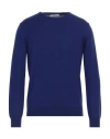 Kangra Man Sweater Purple Size 46 Wool, Silk, Cashmere