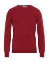 Kangra Man Sweater Red Size 46 Wool, Silk, Cashmere