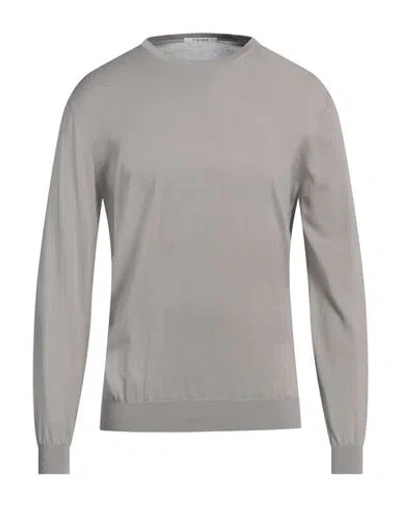 Kangra Cashmere Kangra Man Sweater Taupe Size 42 Silk, Cotton In Grey