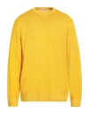 Kangra Cashmere Kangra Man Sweater Yellow Size 40 Cotton In Mandarin