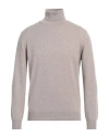 Kangra Cashmere Kangra Man Turtleneck Beige Size 44 Wool, Silk, Cashmere In Beige