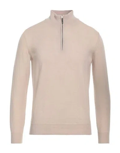 Kangra Cashmere Kangra Man Turtleneck Beige Size 48 Wool