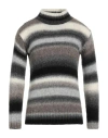 Kangra Cashmere Kangra Man Turtleneck Black Size 38 Wool, Acrylic, Metallized Polyamide, Alpaca Wool In Black