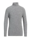 Kangra Man Turtleneck Grey Size 46 Alpaca Wool, Cotton, Polyamide, Wool, Elastane