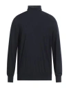 Kangra Cashmere Kangra Man Turtleneck Midnight Blue Size 46 Merino Wool