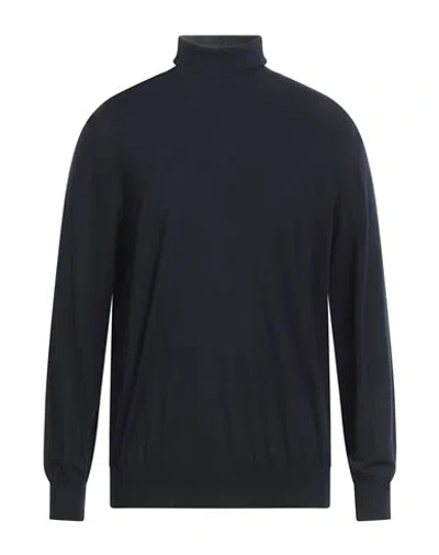 Kangra Man Turtleneck Midnight Blue Size 46 Merino Wool