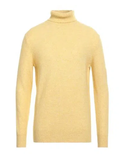 Kangra Man Turtleneck Yellow Size 40 Cotton, Alpaca Wool, Polyamide, Wool, Elastane